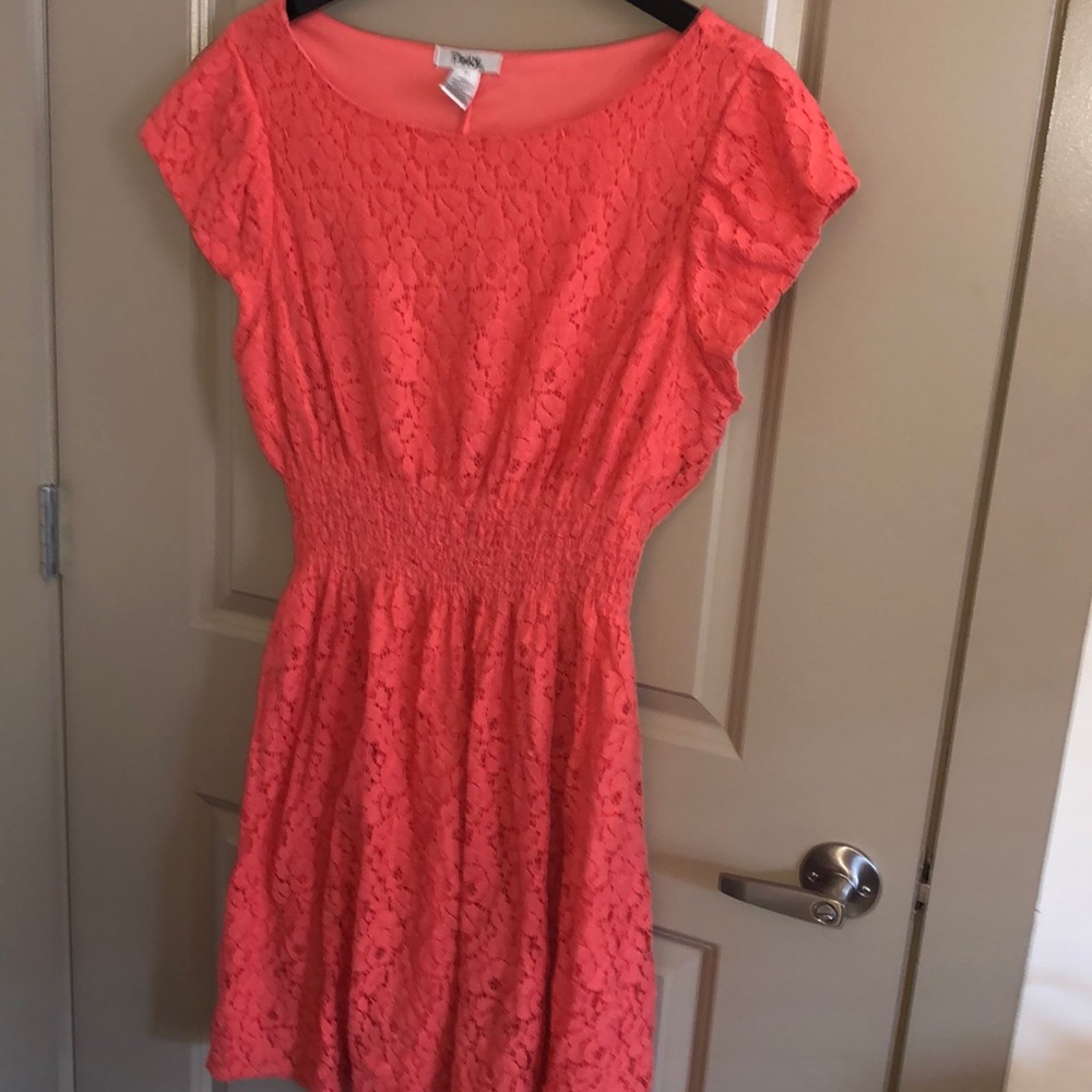 Coral summer dress
